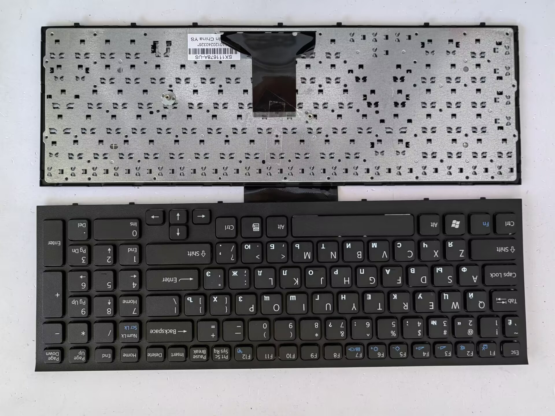Picture of New Replacement Laptop Keyboard For SONY EB/VPC-EB BLACK FRAME BLACK (OEM) RU Layout